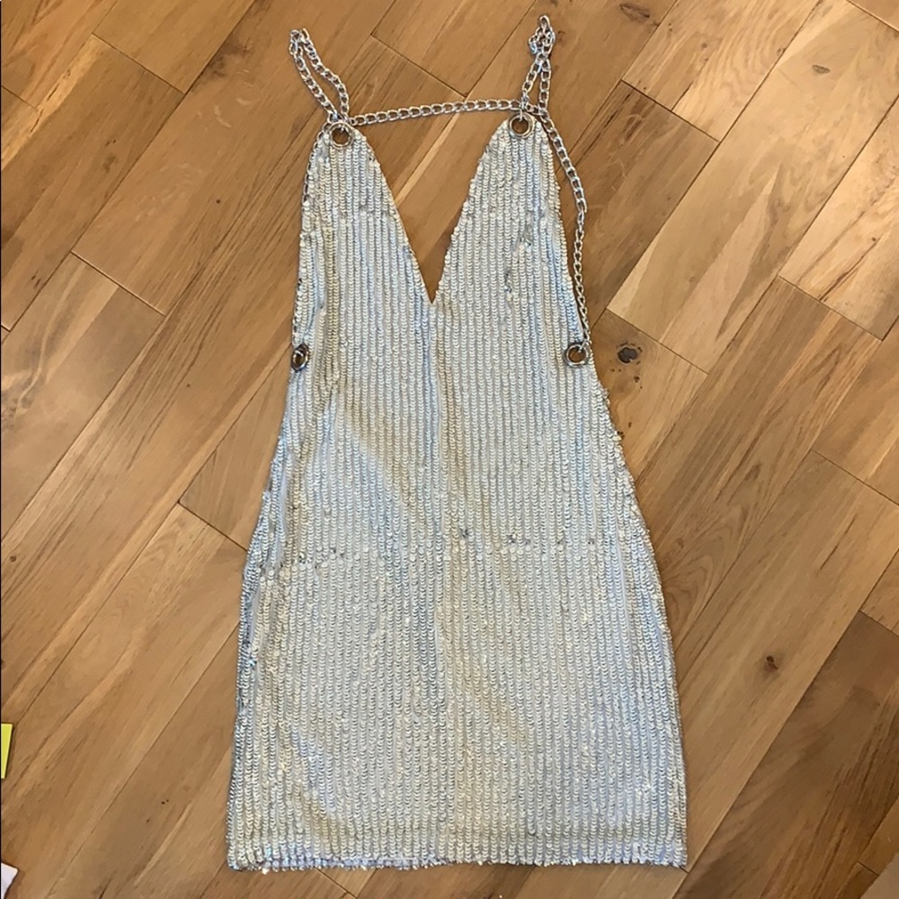 Beautiful Sequin Silver Dress